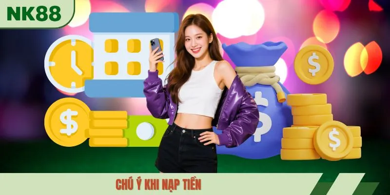 Chú ý khi nạp tiền