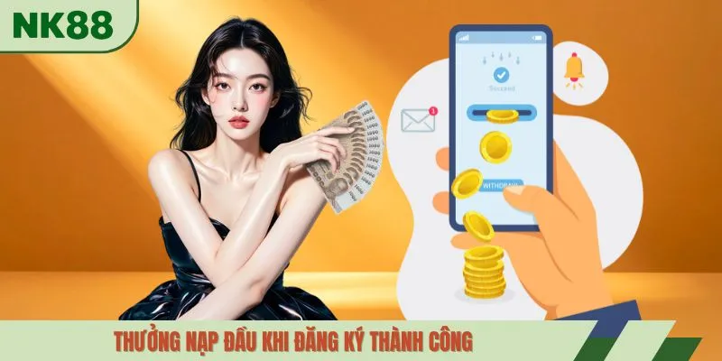 Thưởng nạp đầu khi đăng ký thành công